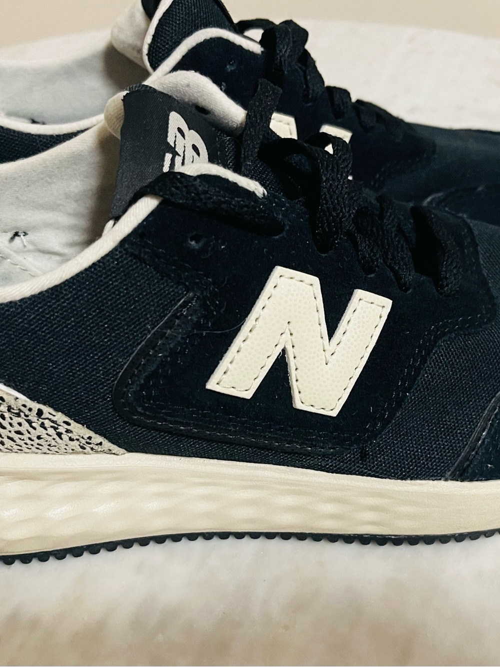 New Balance Black and White Retro Women's Sneakers